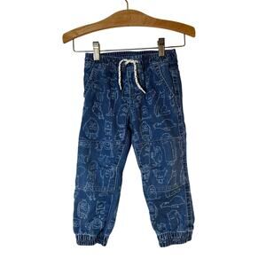 GAP Boy’s Monster Print Jean Joggers / Size: 3T
